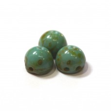 7mm Cabochon Opaque Turquoise Picasso
